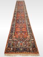 Handmade Persian wool Heriz runner orange India 80x461cm, Gebruikt, ., 200 cm of meer, .