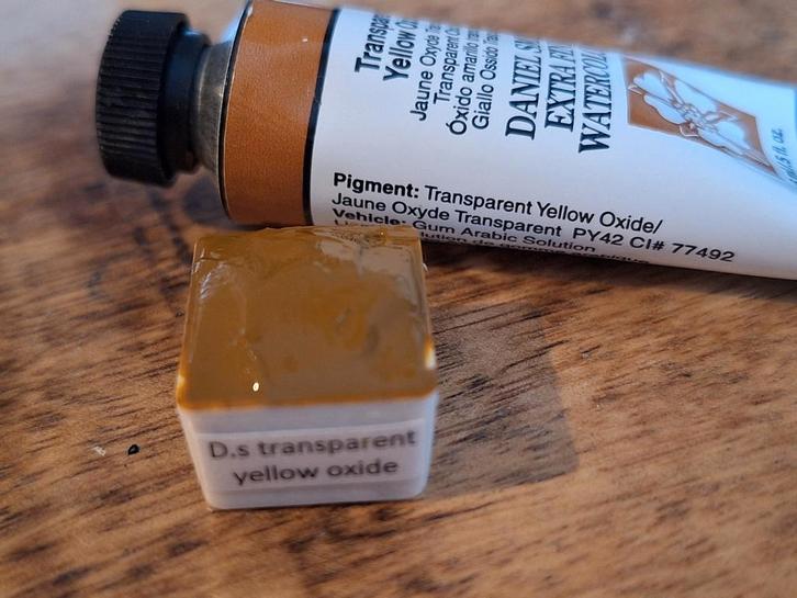 Daniel Smith Aquarel - Transparent Yellow Oxide ½ napje, Hobby en Vrije tijd, Schilderen, Nieuw, Waterverf, Ophalen of Verzenden