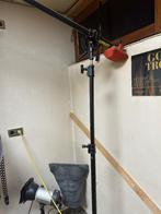 studio Flitser plus statief met arm boom, Ophalen, Zo goed als nieuw, 2 tot 5 meter, Coaxiale kabel