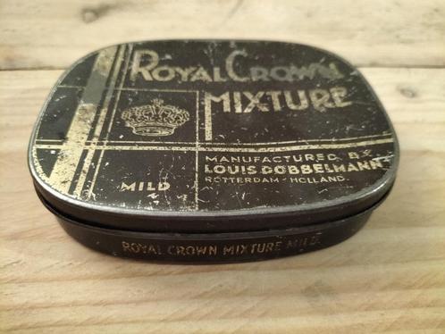 Royal Crown mixture antiek tabak blik, Verzamelen, Blikken, Gebruikt, Overige, Overige merken, Ophalen of Verzenden