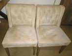 4x suède stoelen, Ophalen of Verzenden, Gebruikt, Vier