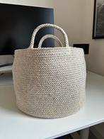 H&M Home mand van 100% katoen beige, Ophalen of Verzenden, Zo goed als nieuw, Rond, Riet