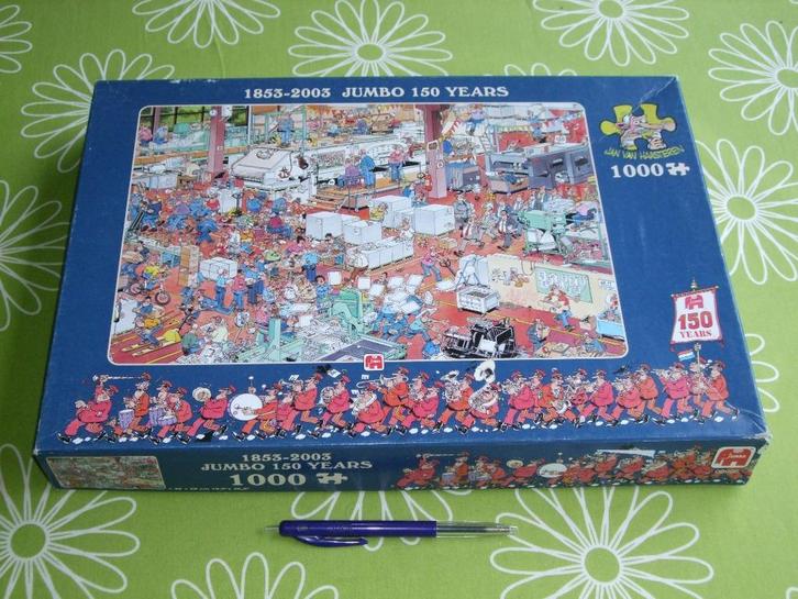 Jan van Haasteren - Jumbo 150 jaar - 1853 / 2003, Hobby en Vrije tijd, Denksport en Puzzels, Gebruikt, Legpuzzel, 500 t/m 1500 stukjes