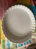 vintage witte keramieken? vlaaivorm of taartvorm, Ophalen, Gebruikt, Taarten, Bakvorm