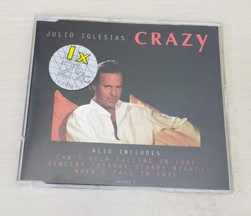  	 Julio Iglesias - Crazy CD Single 1994 4trk beschikbaar voor biedingen