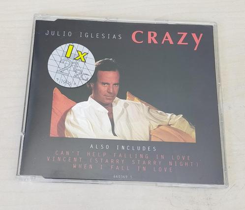 Julio Iglesias - Crazy CD Single 1994 4trk, Cd's en Dvd's, Cd Singles, Gebruikt, Pop, Ophalen of Verzenden