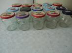 15  glazen potten met deksel jam formaat, inmaak bewaarpot, Huis en Inrichting, Keuken | Potten en Pannen, Glas, Pot, Bus of Blik