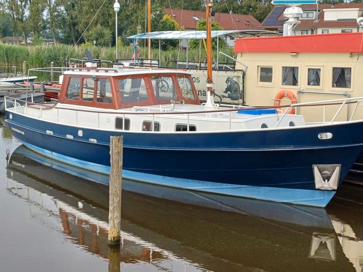 Doggersbank 402b vripack spiegelkotter 12.5 x 4 m 2 x ford, Watersport en Boten, Motorboten en Motorjachten, Zo goed als nieuw