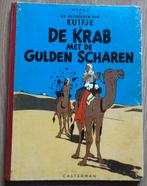 KUIFJE -KRAB MET DE GULDEN SCHAREN-HARDCOVER LINNEN RUG-1957, Eén stripboek, Ophalen of Verzenden, Zo goed als nieuw, Hergé