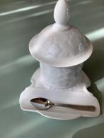Porseleinen potje met deksel en plaats voor een lepel, nieuw, Ophalen of Verzenden, Nieuw, Overige typen