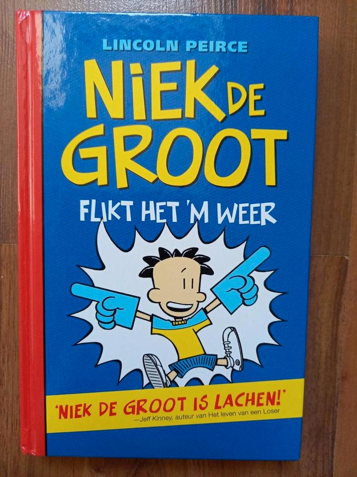 Niek de groot flikt het 'm weer -Lincoln peir +gratis poster, Boeken, Kinderboeken | Jeugd | onder 10 jaar, Zo goed als nieuw