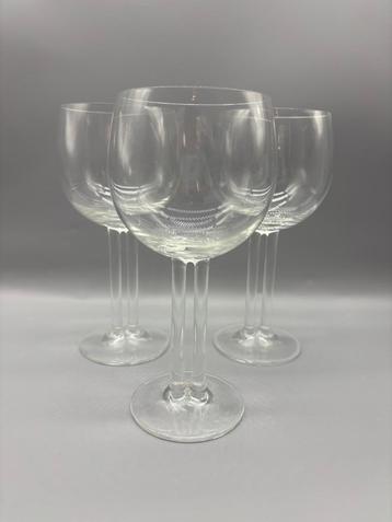 Rosenthal Cupola (Dubbel steel) Rode Wijnglazen 3 stuks beschikbaar voor biedingen