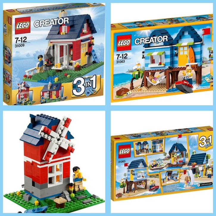 Lego CREATOR 2x huisje 31009 en 31063, Kinderen en Baby's, Speelgoed | Duplo en Lego, Zo goed als nieuw, Ophalen of Verzenden