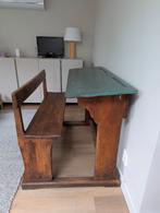 Antieke schoolbank, Antiek en Kunst, Antiek | Meubels | Tafels, Ophalen