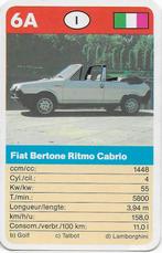 Kw4370 autokaartje fiat bertone ritmo cabrio ( 6a), Ophalen of Verzenden, Zo goed als nieuw