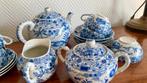 Blauw Porseleinen Theeservies Compleet Blue onion, Antiek en Kunst, Ophalen of Verzenden