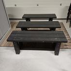 3 x kunststof tuinbankje ( B = 120 cm ) tuin bank, Ophalen, Gebruikt, Kunststof