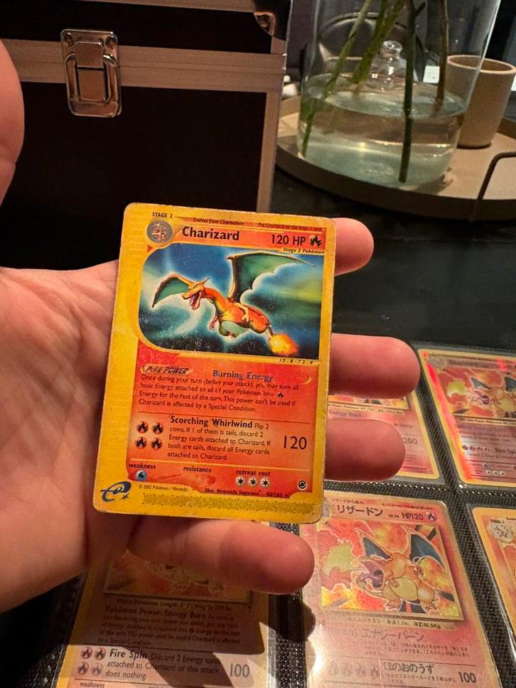 Charizard expedition, Hobby en Vrije tijd, Verzamelkaartspellen | Pokémon, Zo goed als nieuw, Meerdere kaarten, Foil, Ophalen of Verzenden