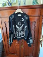 Mooie Shoeby trui  nieuw met print - Maat M, Kleding | Dames, Truien en Vesten, Maat 38/40 (M), Zwart, Ophalen of Verzenden, Zo goed als nieuw