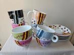 Cappuccino set + koffiebekers (8 stuks), Keramiek, Ophalen of Verzenden, Zo goed als nieuw, Overige stijlen