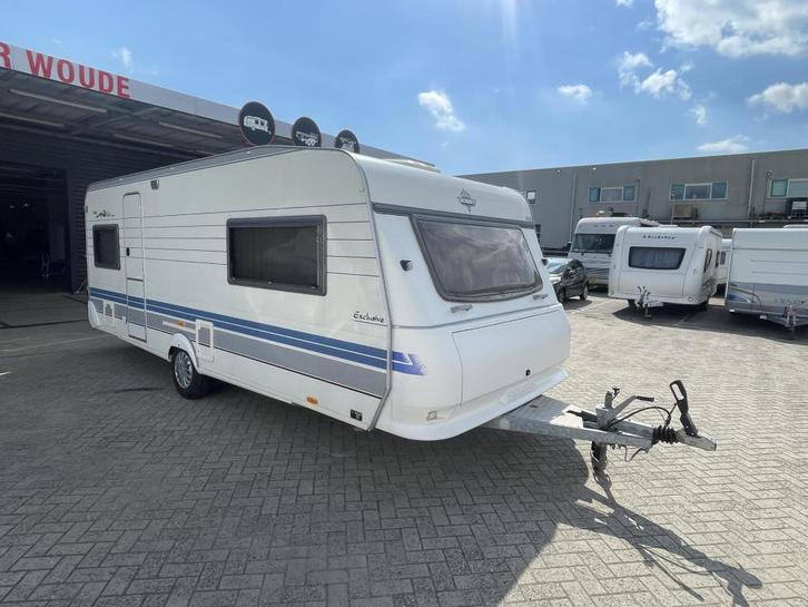 Hobby Exclusive 560 Vrijst. bed. Zakluifel, Caravans en Kamperen, Caravans, Bedrijf, tot en met 4, 1250 - 1500 kg, Rondzit, Hobby