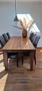 Zware eikenhouten tafel, Ophalen of Verzenden, Gebruikt