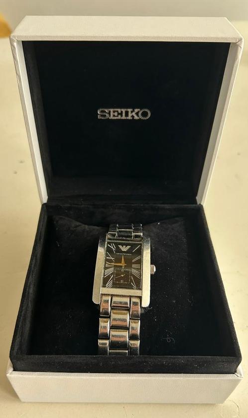 Emporio Armani AR0156 – Stijlvol Rechthoekig Herenhorloge (z, Sieraden, Tassen en Uiterlijk, Horloges | Heren, Gebruikt, Polshorloge