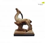 Keramisch beeldje van een ree of gazelle, Ophalen of Verzenden, Zo goed als nieuw, Dier