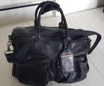 Cowboy bag Handtas/ reistas. Zwart leer, stoer & stijlvol!, Ophalen of Verzenden, Gebruikt, Zwart, Handtas