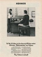 Retro reclame 1971 Hohner orgel voor vader en dochter, Verzenden, Overige typen