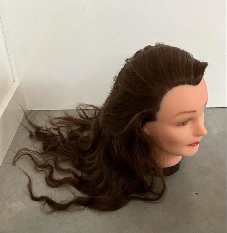 Oefenhoofd kappershoofd, Sieraden, Tassen en Uiterlijk, Uiterlijk | Haarverzorging, Zo goed als nieuw, Overige typen, Ophalen