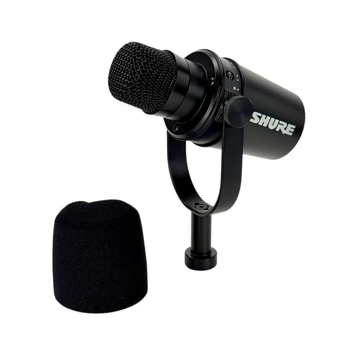 Shure MV7 Podcastmicrofoon | incl. USB-kabel, Muziek en Instrumenten, Microfoons, Zo goed als nieuw