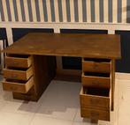 Eikenhouten Bureau ECL Haarlem 1955, Huis en Inrichting, Bureaus, Ophalen, Gebruikt, Bureau