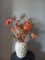 Vaas met zijde bloemen bloesem en orchideen, Ophalen, Zo goed als nieuw