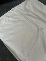 200x200 dekbed hoes broderie 6 kussen slopen WIT € 12,50, Wit, Dekbedovertrek, Tweepersoons, Ophalen of Verzenden