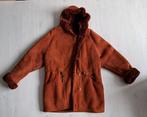Prachtige, roestbruine lammycoat met capuchon, mt 38/40, Ophalen of Verzenden, Zo goed als nieuw, Maat 38/40 (M), Bruin