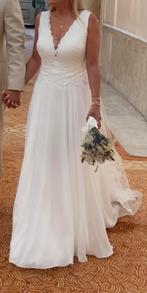 Prachtige trouwjurk Herve Paris, Kleding | Dames, Trouwkleding en Trouwaccessoires, Ophalen of Verzenden