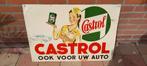 Castrol reclamebord (geen emaille), Verzamelen, Ophalen of Verzenden, Gebruikt, Reclamebord