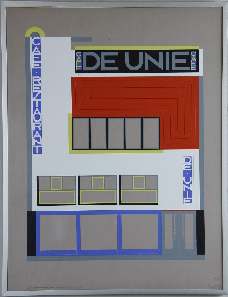 zeefdruk cafe de Unie Rotterdam, Ophalen of Verzenden