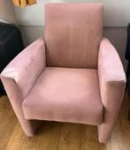 Fauteuil zalmkleurig, Huis en Inrichting, Fauteuils, Ophalen, Stof, Modern