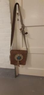 Leren boho tas van Ganesj, Ophalen of Verzenden, Zo goed als nieuw, Schoudertasje