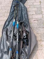2 goede hengels + molens, Watersport en Boten, Hengelsport | Witvissen, Ophalen, Zo goed als nieuw, Molen