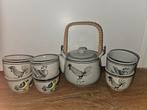 Theeset met Haan en Vogels, Gebruikt, Ophalen of Verzenden, Overige stijlen, Kop(pen) en/of Schotel(s)