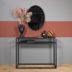 Spinder Design Daniël sidetable, haltafel, wandtafel zwart, Ophalen, 100 tot 150 cm, Nieuw, Industrial, Japandi, Modern