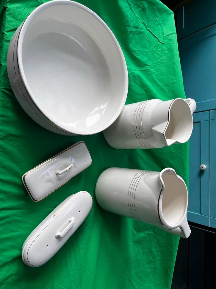 Antiek Lampetstel Regout, Antiek en Kunst, Antiek | Servies compleet, Ophalen