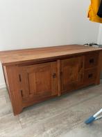 Teak houten Tv/opbergkast, Huis en Inrichting, Kasten | Dressoirs, Ophalen, Zo goed als nieuw, 25 tot 50 cm, 50 tot 100 cm