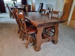 Eethoek tafel -eiken ( zonder stoelen), Huis en Inrichting, Complete eetkamers, Ophalen, Zo goed als nieuw, 4 tot 6 stoelen