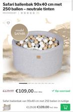 Meowbaby Ballenbak Grijs 90x40 cm met Ballen, Ophalen, Zo goed als nieuw