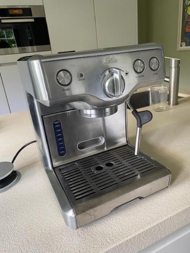Solis espressomachine type 110, Witgoed en Apparatuur, Koffiezetapparaten, Gebruikt, Gemalen koffie, Espresso apparaat, 2 tot 4 kopjes