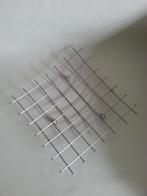 Retro metalen fruitschaal apart design vierkant model 70's, Huis en Inrichting, Ophalen, Overige materialen, Schaal, Vierkant